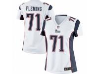 Women's Nike New England Patriots #71 Cameron Fleming Limited White NFL Jersey