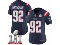 Women's Nike New England Patriots #92 Geneo Grissom Limited Navy Blue Rush Super Bowl LI 51 NFL Jersey