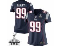 Women's Nike New England Patriots 99 Dominique Easley Limited Navy Blue Team Color Super Bowl XLIX NFL Jersey