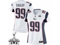 Women's Nike New England Patriots 99 Dominique Easley Limited White Super Bowl XLIX NFL Jersey