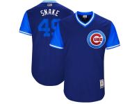 Youth Chicago Cubs Jake Arrieta Snake Majestic Royal 2017 Players Weekend Jersey