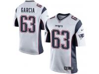 Youth Game Antonio Garcia #63 Nike White Road Jersey - NFL New England Patriots