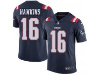 Youth Limited Andrew Hawkins #16 Nike Navy Blue Jersey - NFL New England Patriots Rush