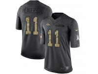 Youth Limited Carlos Henderson #11 Nike Black Jersey - NFL Denver Broncos 2016 Salute to Service