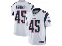 Youth Limited Donald Trump #45 Nike White Road Jersey - NFL New England Patriots Vapor Untouchable