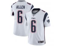 Youth Limited Ryan Allen #6 Nike White Road Jersey - NFL New England Patriots Vapor Untouchable