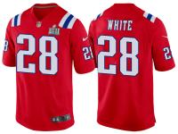 Youth NEW ENGLAND PATRIOTS #28 JAMES WHITE RED SUPER BOWL LII BOUND GAME JERSEY