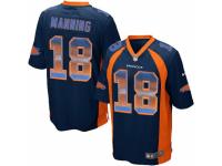 Youth Nike Denver Broncos #18 Peyton Manning Limited Navy Blue Strobe NFL Jersey