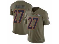 Youth Nike Denver Broncos #27 Brendan Langley Limited Olive 2017 Salute to Service NFL Jersey