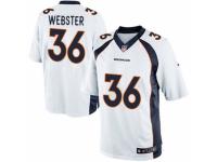 Youth Nike Denver Broncos #36 Kayvon Webster White NFL Jersey