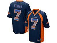 Youth Nike Denver Broncos #7 John Elway Limited Navy Blue Strobe NFL Jersey