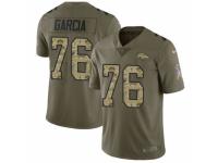 Youth Nike Denver Broncos #76 Max Garcia Limited Olive/Camo 2017 Salute to Service NFL Jersey