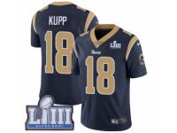 Youth Nike Los Angeles Rams #18 Cooper Kupp Navy Blue Team Color Vapor Untouchable Limited Player Super Bowl LIII Bound NFL Jersey