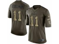 Youth Nike New England Patriots #11 Julian Edelman Limited Green Salute to Service NFL Jersey