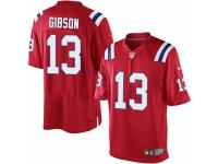 Youth Nike New England Patriots 13 Brandon Gibson Red Alternate NFL Jersey