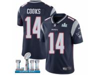 Youth Nike New England Patriots #14 Brandin Cooks Navy Blue Team Color Vapor Untouchable Limited Player Super Bowl LII NFL Jersey