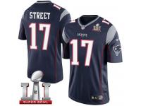 Youth Nike New England Patriots #17 Devin Street Elite Navy Blue Team Color Super Bowl LI 51 NFL Jersey