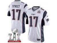 Youth Nike New England Patriots #17 Devin Street Elite White Super Bowl LI 51 NFL Jersey