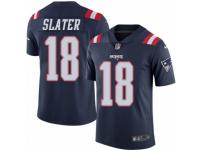 Youth Nike New England Patriots #18 Matthew Slater Limited Navy Blue Rush NFL Jersey