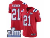 Youth Nike New England Patriots #21 Duron Harmon Red Alternate Vapor Untouchable Limited Player Super Bowl LIII Bound NFL Jersey