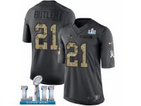 Youth Nike New England Patriots #21 Malcolm Butler Limited Black 2016 Salute to Service Super Bowl LII NFL Jersey