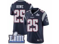 Youth Nike New England Patriots #25 Eric Rowe Navy Blue Team Color Vapor Untouchable Limited Player Super Bowl LIII Bound NFL Jersey