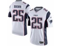 Youth Nike New England Patriots #25 Tarell Brown White NFL Jersey