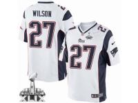 Youth Nike New England Patriots #27 Tavon Wilson White Super Bowl XLIX NFL Jersey