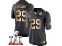 Youth Nike New England Patriots #29 LeGarrette Blount Limited Black Gold Salute to Service Super Bowl LI 51 NFL Jersey