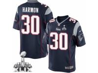 Youth Nike New England Patriots #30 Duron Harmon Navy Blue Team Color Super Bowl XLIX NFL Jersey