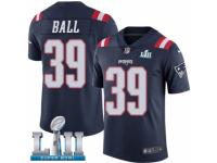 Youth Nike New England Patriots #39 Montee Ball Limited Navy Blue Rush Vapor Untouchable Super Bowl LII NFL Jersey