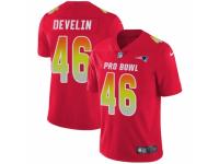 Youth Nike New England Patriots #46 James Develin Limited Red 2018 Pro Bowl NFL Jersey