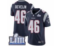 Youth Nike New England Patriots #46 James Develin Navy Blue Team Color Vapor Untouchable Limited Player Super Bowl LIII Bound NFL Jersey