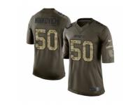 Youth Nike New England Patriots #50 Rob Ninkovich Limited Green Salute to Service NFL Jersey