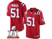 Youth Nike New England Patriots #51 Barkevious Mingo Elite Red Alternate Super Bowl LI 51 NFL Jersey