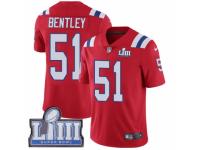 Youth Nike New England Patriots #51 JaWhaun Bentley Red Alternate Vapor Untouchable Limited Player Super Bowl LIII Bound NFL Jersey