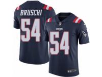 Youth Nike New England Patriots #54 Tedy Bruschi Limited Navy Blue Rush NFL Jersey