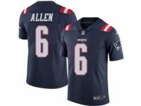 Youth Nike New England Patriots #6 Ryan Allen Limited Navy Blue Rush NFL Jersey