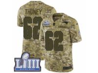 Youth Nike New England Patriots #62 Joe Thuney Limited Camo 2018 Salute to Service Super Bowl LIII Bound NFL Jersey