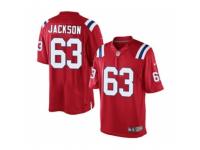 Youth Nike New England Patriots #63 Tre Jackson Red Alternate NFL Jersey