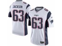 Youth Nike New England Patriots #63 Tre Jackson White NFL Jersey