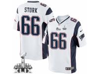 Youth Nike New England Patriots #66 Bryan Stork White Super Bowl XLIX NFL Jersey