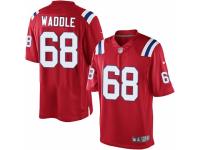 Youth Nike New England Patriots #68 LaAdrian Waddle Limited Red Alternate NFL Jersey