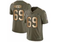 Youth Nike New England Patriots #69 Shaq Mason Limited Olive/Gold 2017 Salute to Service NFL Jersey