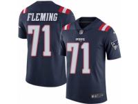 Youth Nike New England Patriots #71 Cameron Fleming Limited Navy Blue Rush NFL Jersey