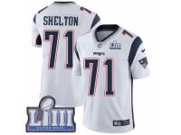 Youth Nike New England Patriots #71 Danny Shelton White Vapor Untouchable Limited Player Super Bowl LIII Bound NFL Jersey