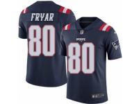 Youth Nike New England Patriots #80 Irving Fryar Limited Navy Blue Rush NFL Jersey