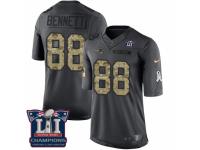 Youth Nike New England Patriots #88 Martellus Bennett Limited Black 2016 Salute to Service Super Bowl LI Champions NFL Jersey