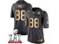 Youth Nike New England Patriots #88 Martellus Bennett Limited Black Gold Salute to Service Super Bowl LI 51 NFL Jersey