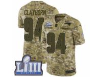 Youth Nike New England Patriots #94 Adrian Clayborn Limited Camo 2018 Salute to Service Super Bowl LIII Bound NFL Jersey